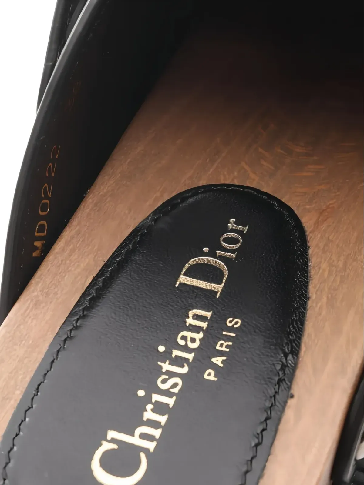 Christian Dior Pre-Owned 60mm クエイクスタッズ付きミュール - ブラック - 画像4