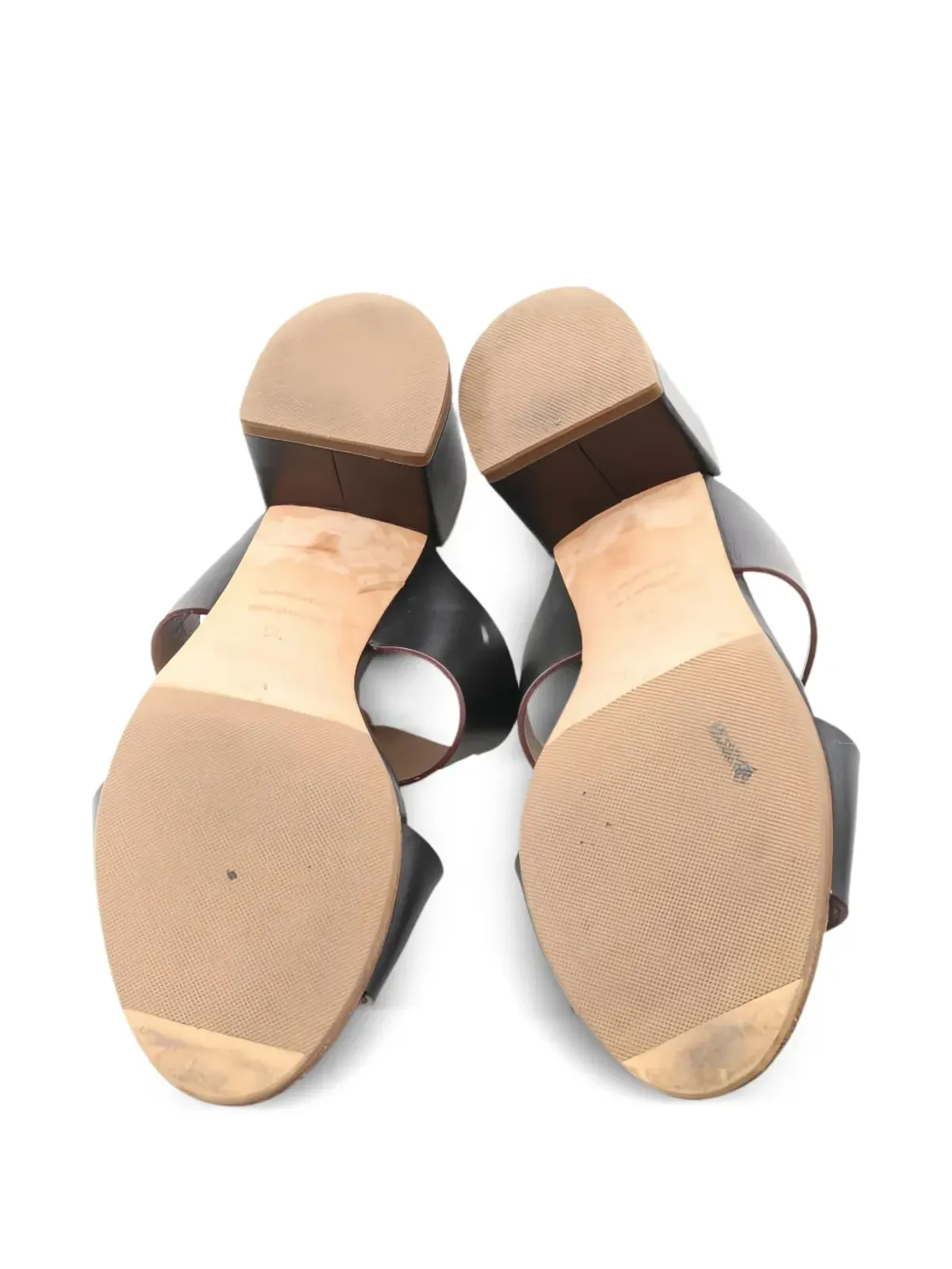 Hermès Pre-Owned オステア レザー サンダル - 画像3