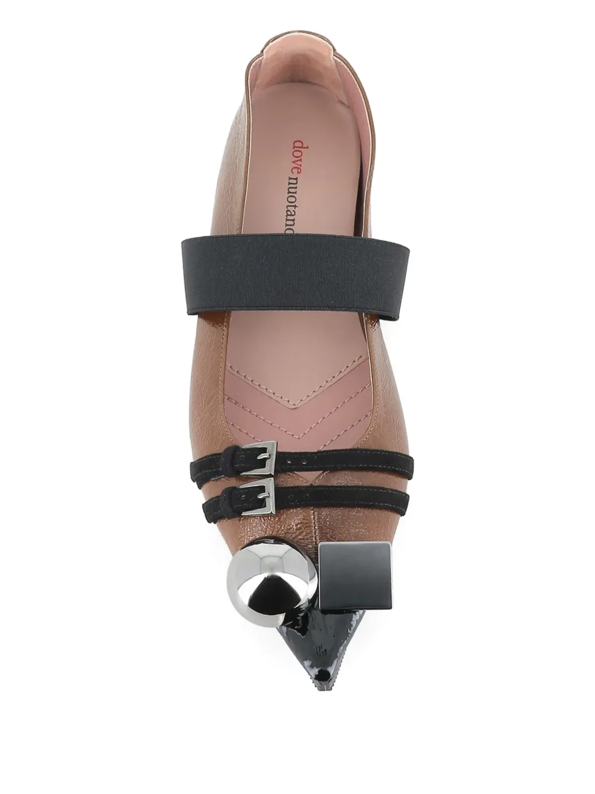Dove Nuotano Gli Squali エラスティックストラップ バレエフラット - 画像5