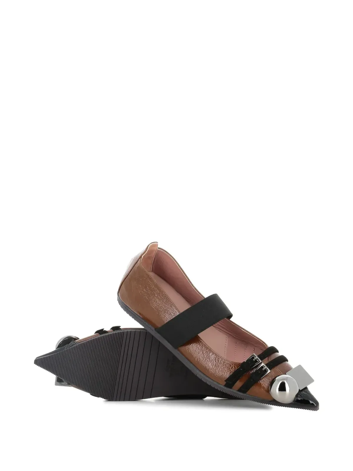 Dove Nuotano Gli Squali エラスティックストラップ バレエフラット - 画像4