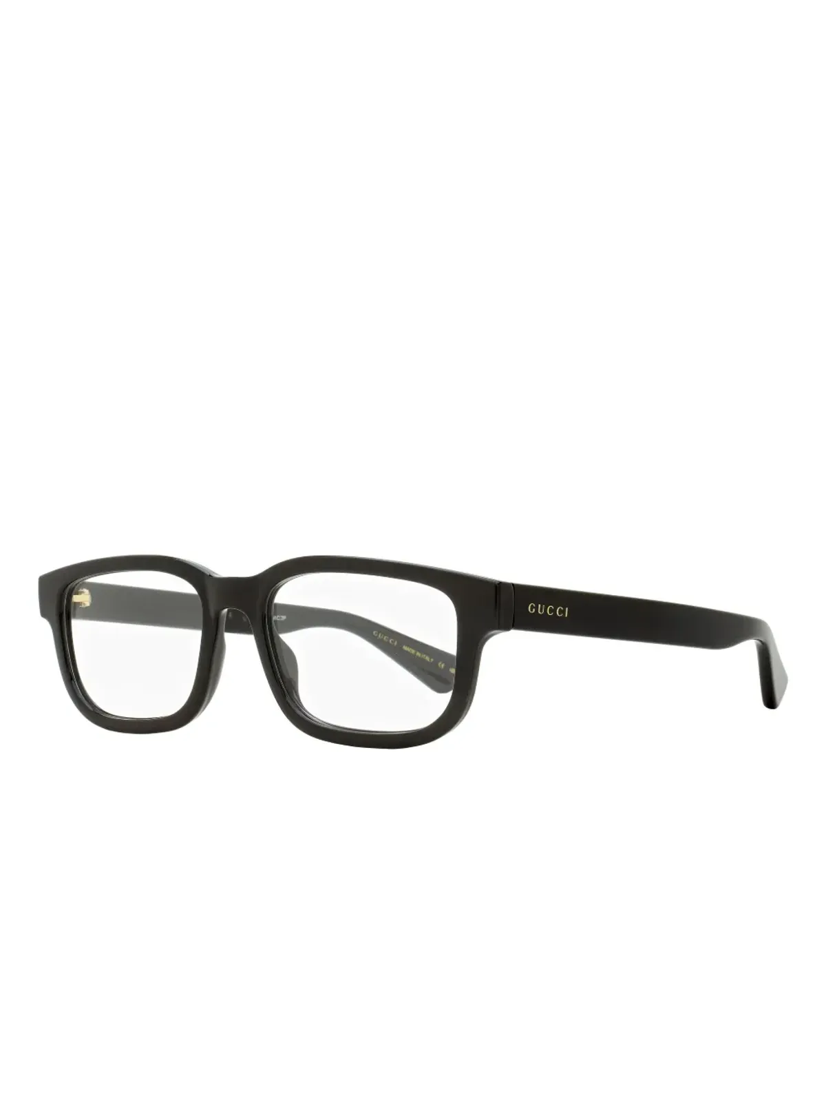 Gucci Eyewear 長方形フレーム ロゴ入りメガネ - 画像2
