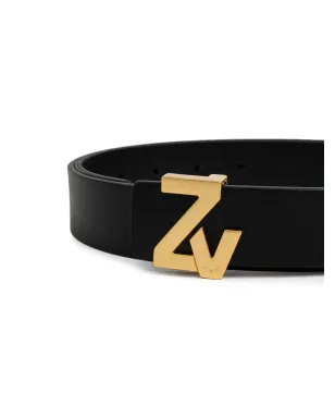 Zadig&Voltaire ロゴバックルレザーベルト - サムネイル2