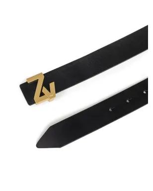 Zadig&Voltaire ロゴバックルレザーベルト - サムネイル3