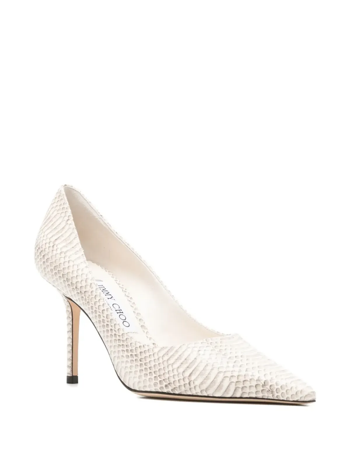 Jimmy Choo スネークエフェクトレザーパンプス - 画像2