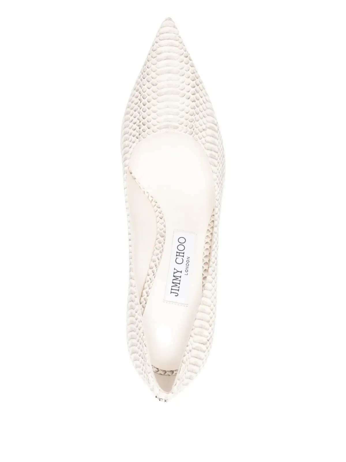 Jimmy Choo スネークエフェクトレザーパンプス - 画像4