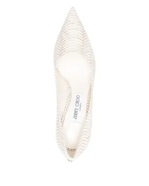 Jimmy Choo スネークエフェクトレザーパンプス - サムネイル4