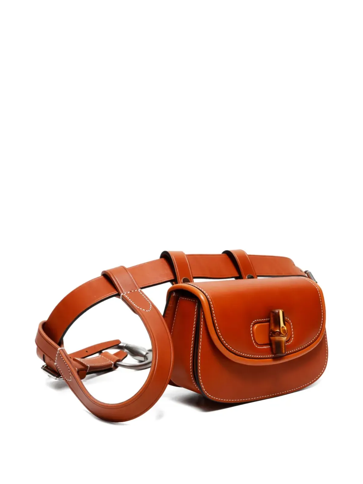 Gucci Pre-Owned バンブーベルトバッグ - 画像3