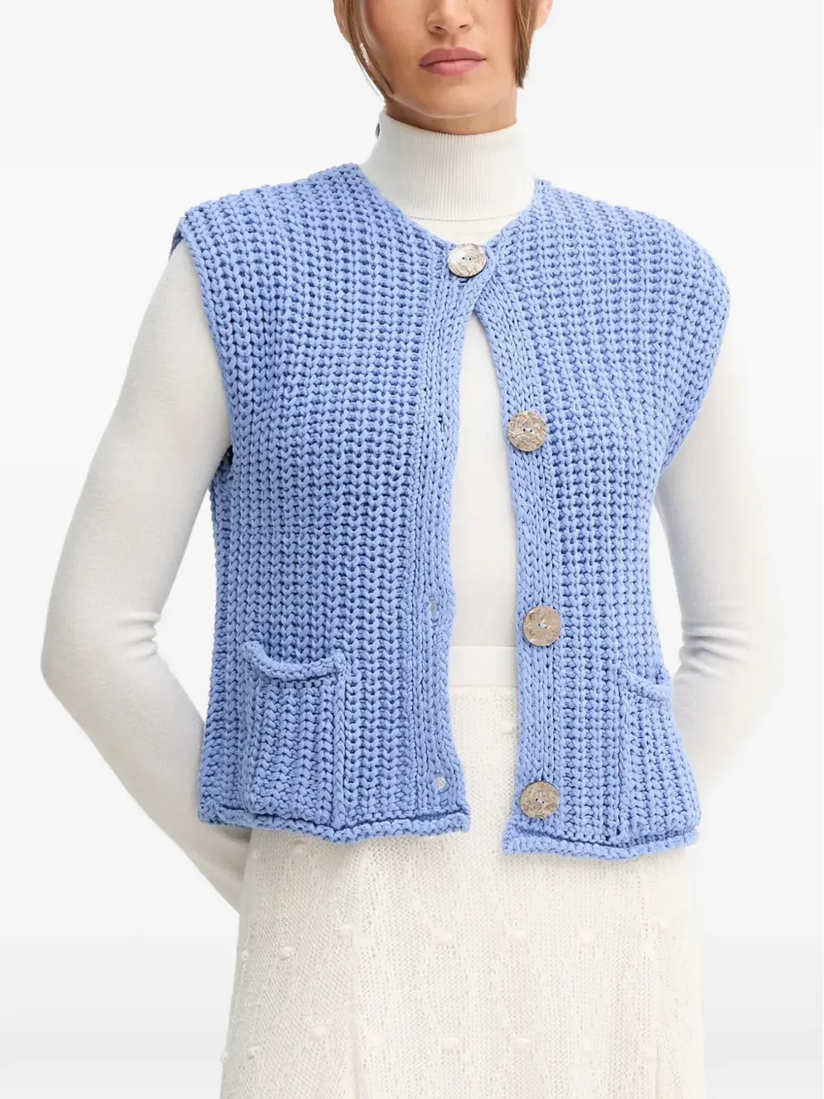 Pedro Del Hierro ボタンアップベスト - 画像1