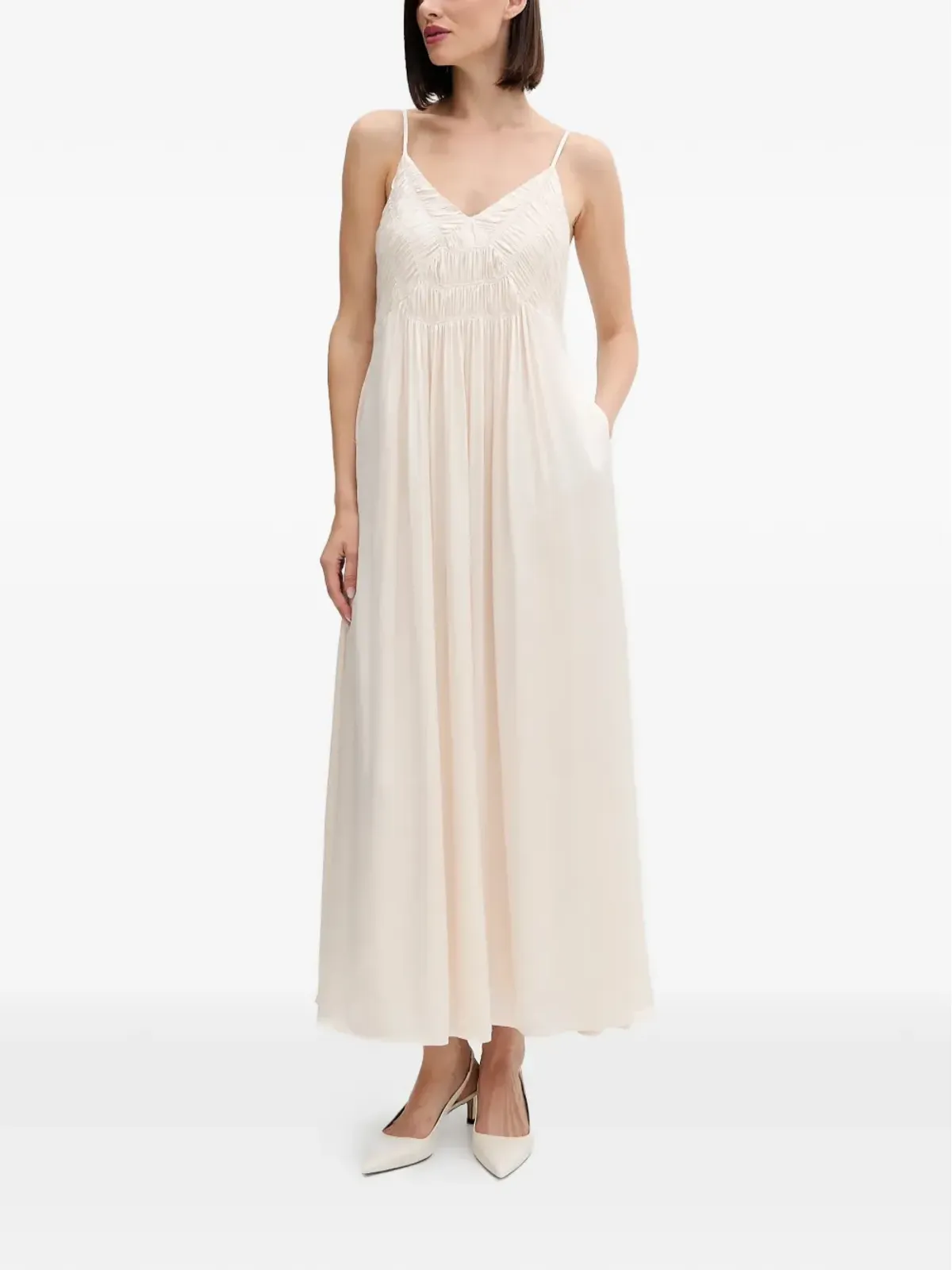 Pedro Del Hierro Vネック マキシドレス - 画像1