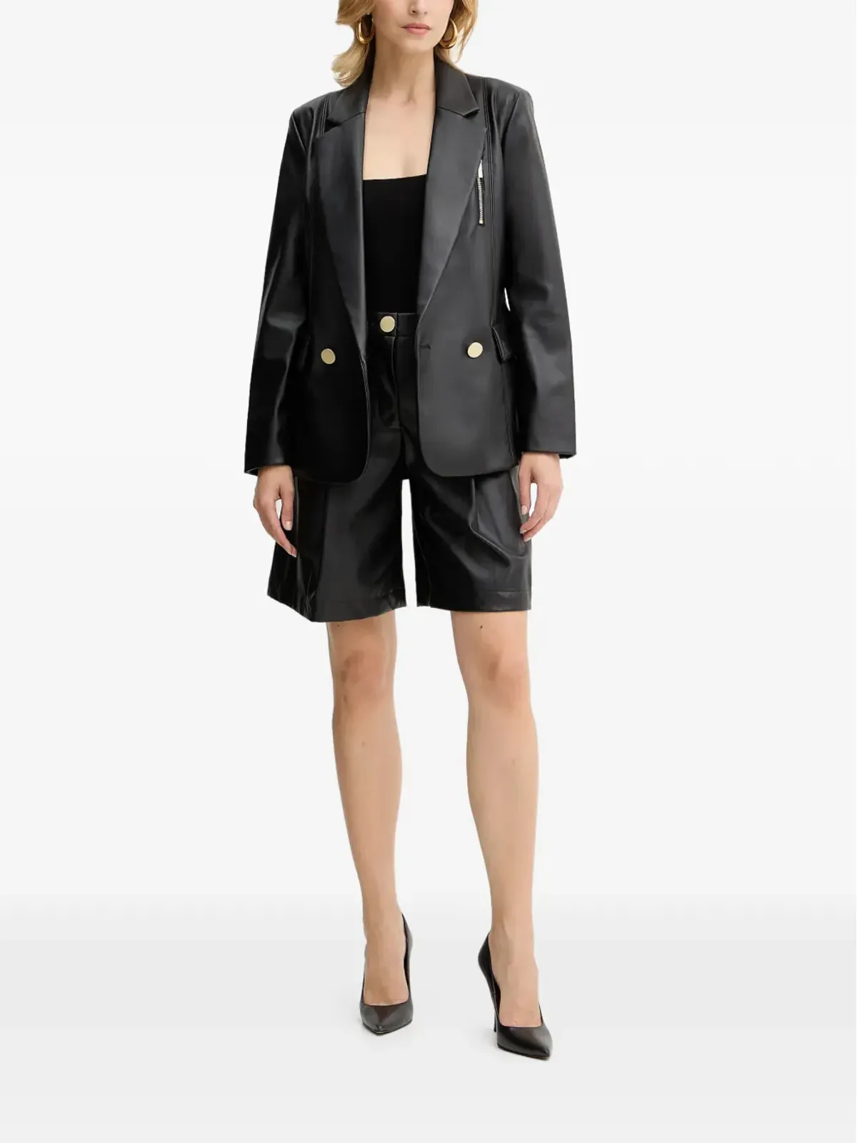 Armani Exchange ジップディテール ダブルブレストジャケット - 画像2
