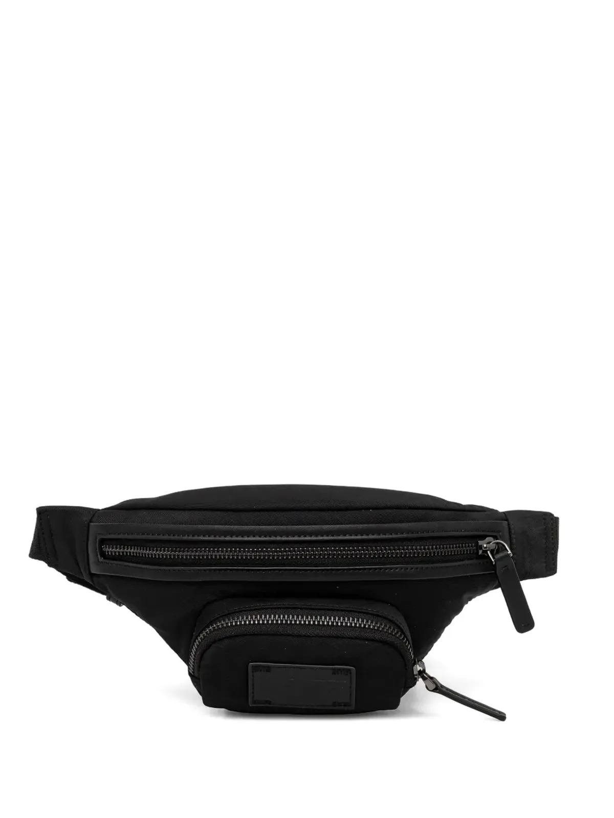 Armani Exchange ジップファスナー付きブラック ベルトバッグ - 画像1