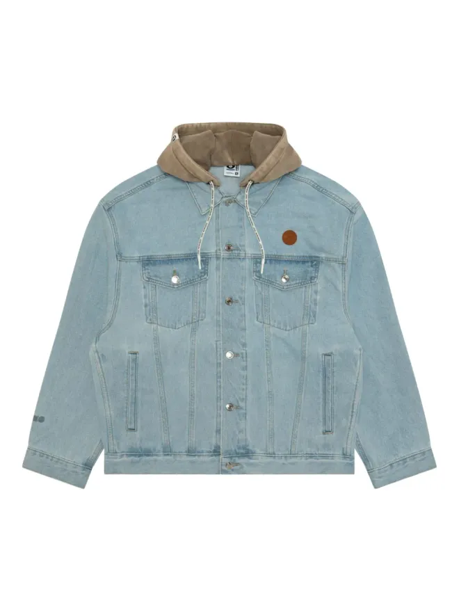 AAPE BY *A BATHING APE® AAPE BY *A BATHING APE® hooded denim jacket - Blueの商品画像