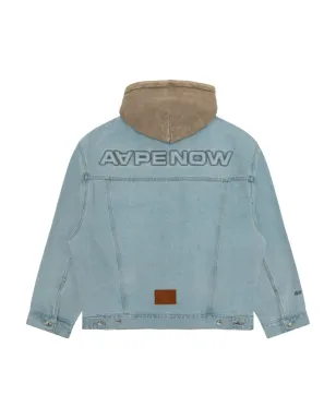AAPE BY *A BATHING APE® hooded denim jacket - Blue - サムネイル2