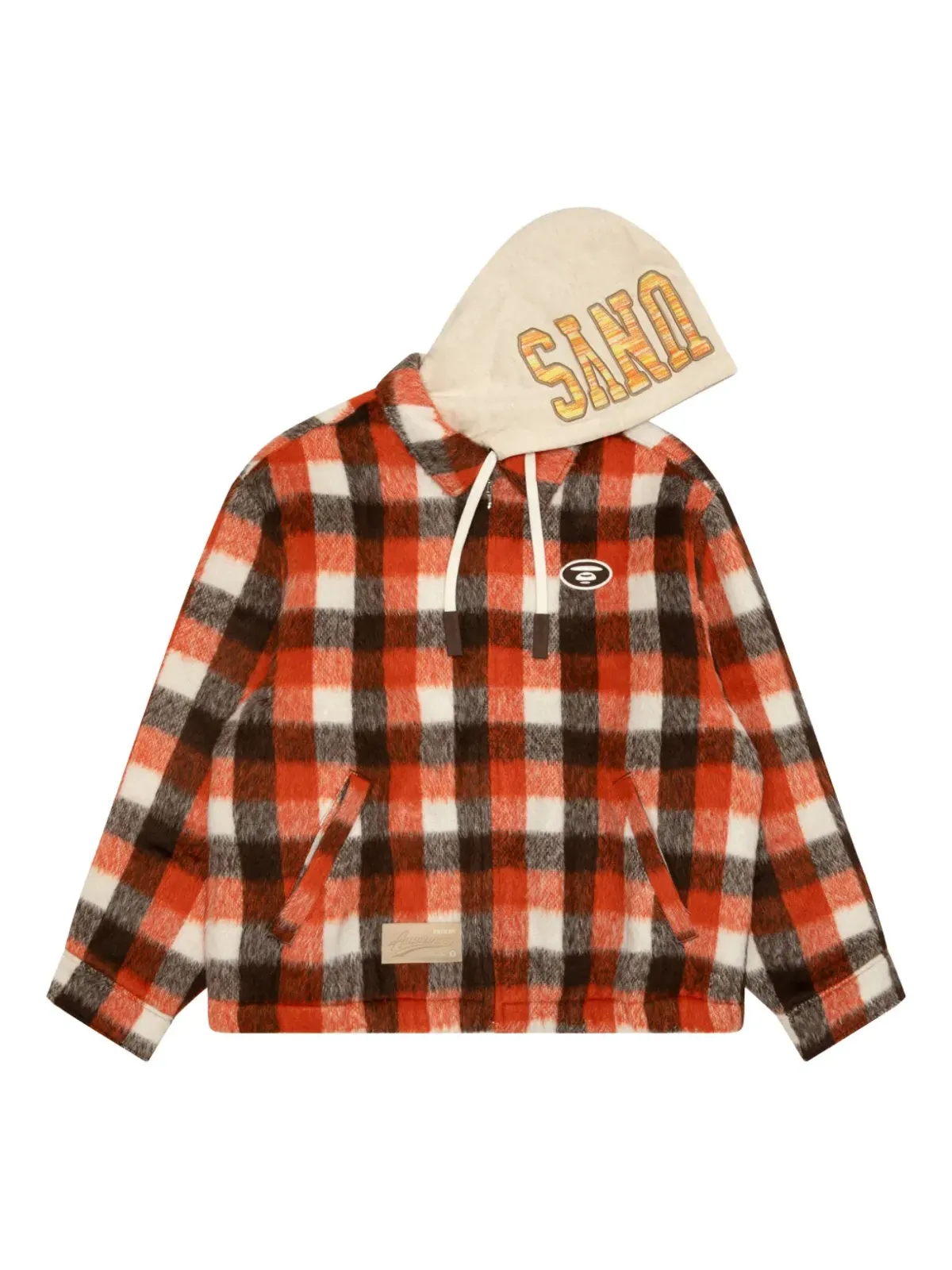 AAPE BY *A BATHING APE® チェック柄フーデッドジャケット - 画像3