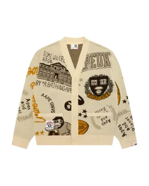 AAPE BY *A BATHING APE® グラフィックデザイン ボタン留めカーディガン - サムネイル1