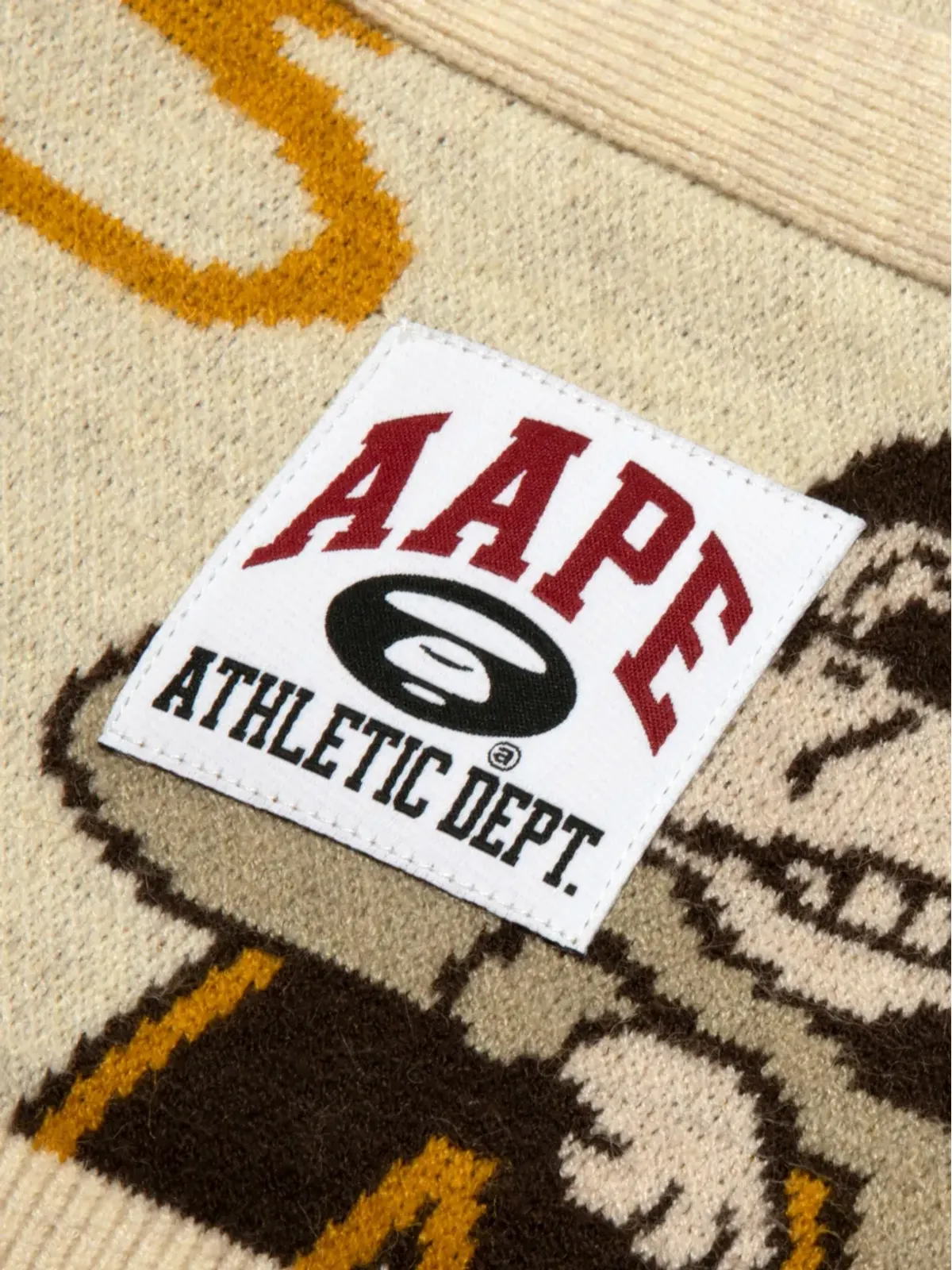 AAPE BY *A BATHING APE® グラフィックデザイン ボタン留めカーディガン - 画像4
