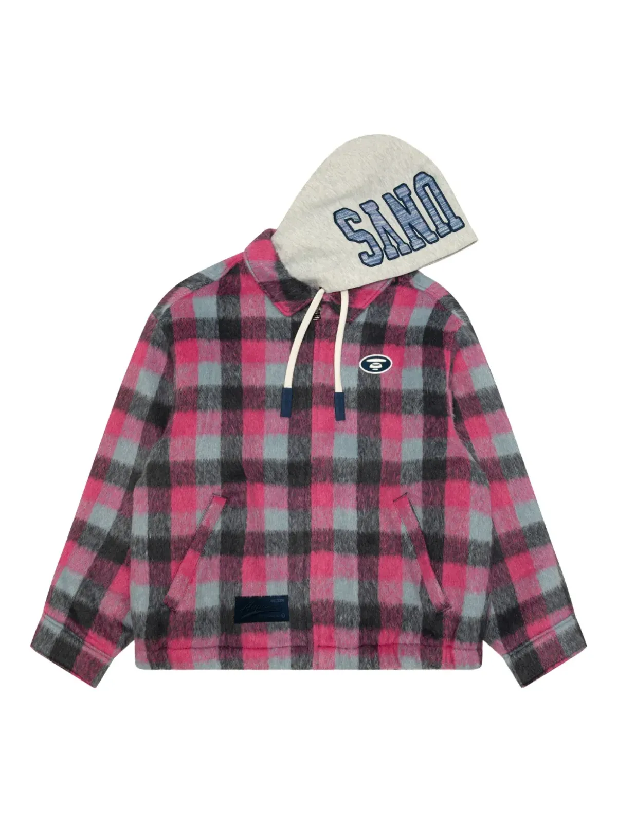 AAPE BY *A BATHING APE® チェック柄ジップアップジャケット - 画像3