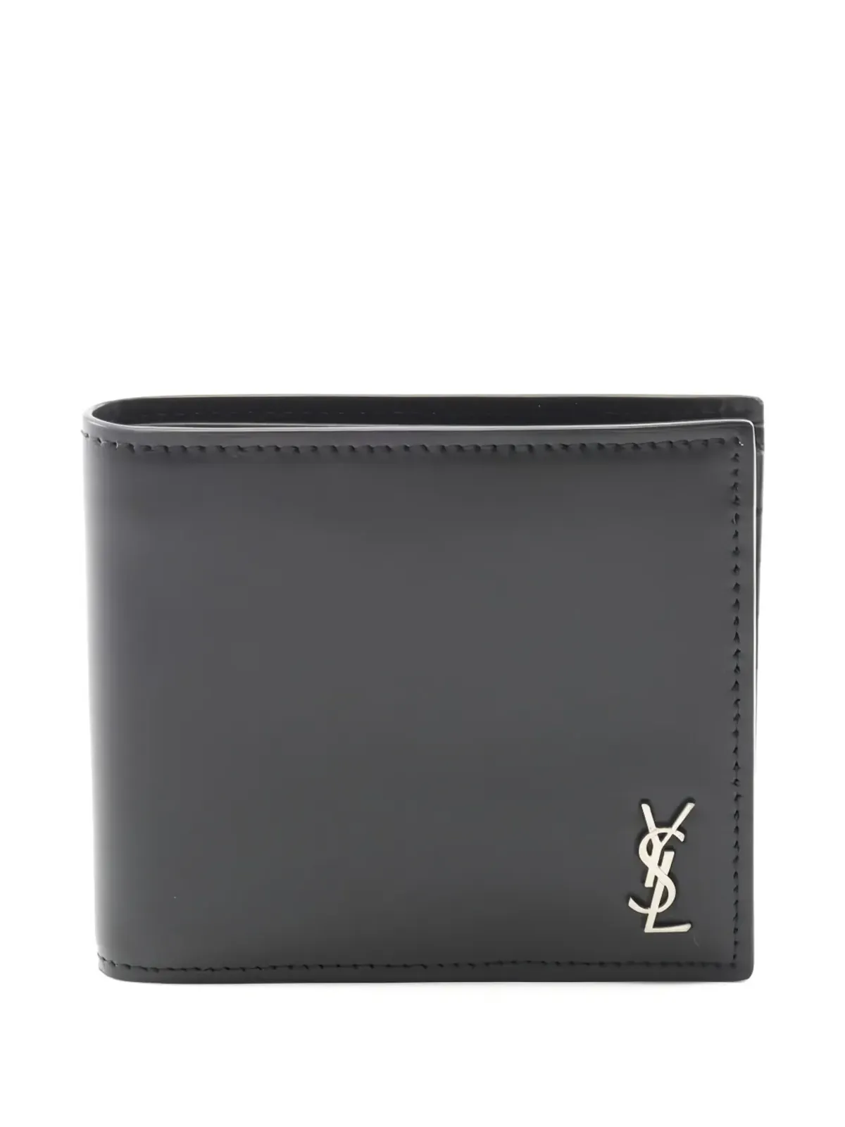Saint Laurent ビンテージ Cassandre 二つ折り財布 - ブラック - 画像1