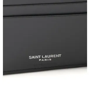 Saint Laurent ビンテージ Cassandre 二つ折り財布 - ブラック - サムネイル5
