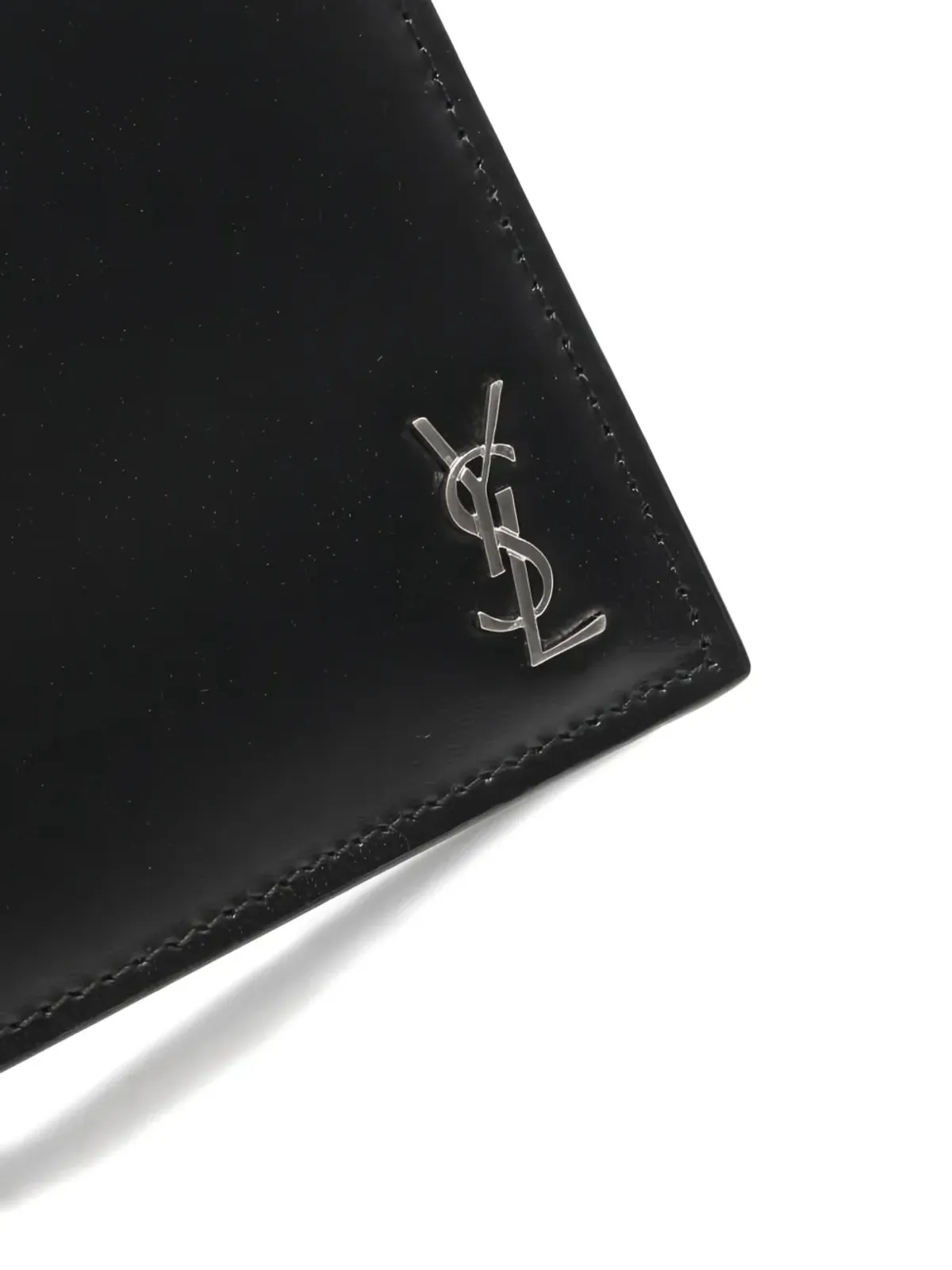 Saint Laurent ビンテージ Cassandre 二つ折り財布 - ブラック - 画像4