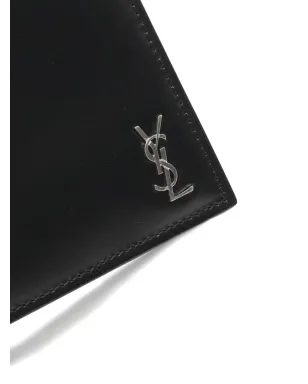 Saint Laurent ビンテージ Cassandre 二つ折り財布 - ブラック - サムネイル4