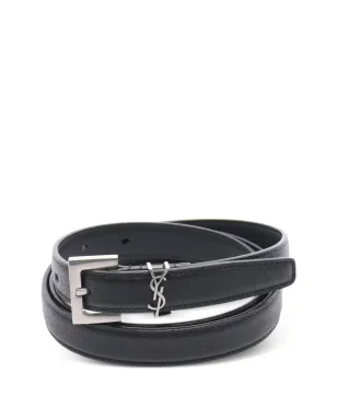 Saint Laurent Pre-Owned 2020年代モノグラムレザーベルト - サムネイル1