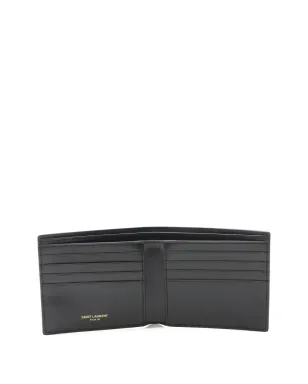 Saint Laurent ビンテージ Tiny Cassandre ロゴ 二つ折りウォレット - ブラック - サムネイル3