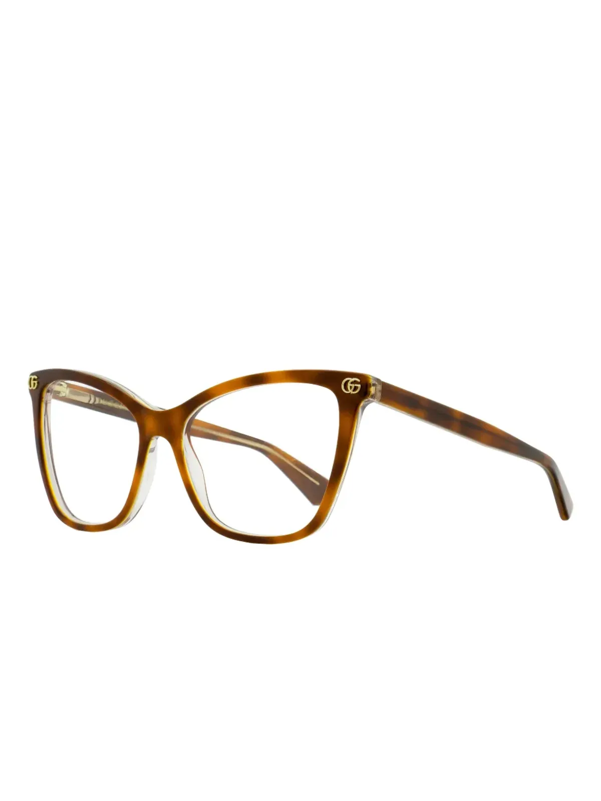 Gucci Eyewear ロゴ入り蝶型フレーム眼鏡 - 画像2