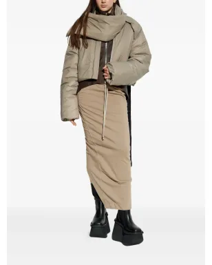 Rick Owens DRKSHDW プルオン ピラー ドローストリング マキシスカート - サムネイル2