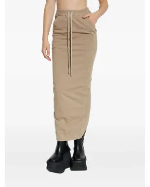 Rick Owens DRKSHDW プルオン ピラー ドローストリング マキシスカート - サムネイル3