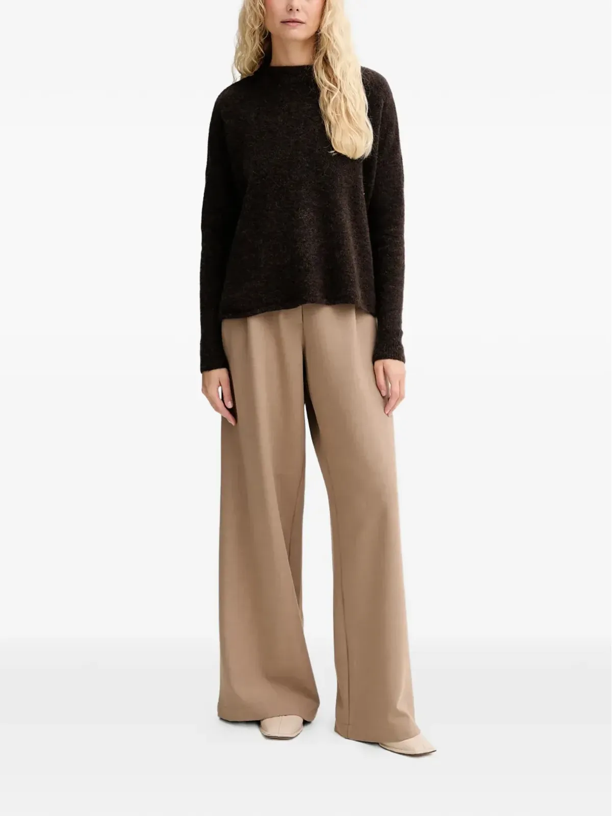 Sessùn palazzo trousers - Neutrals - 画像2