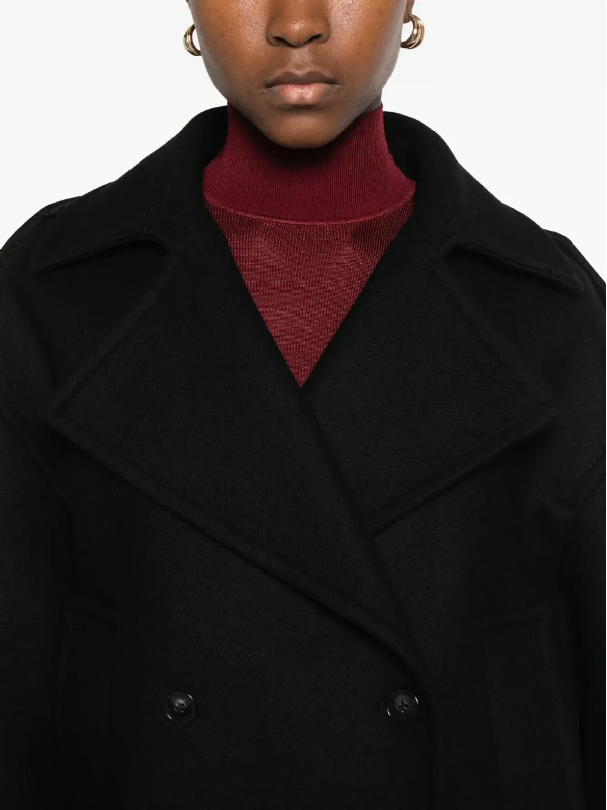 Maison Kitsuné クロップドピーコート - 画像5
