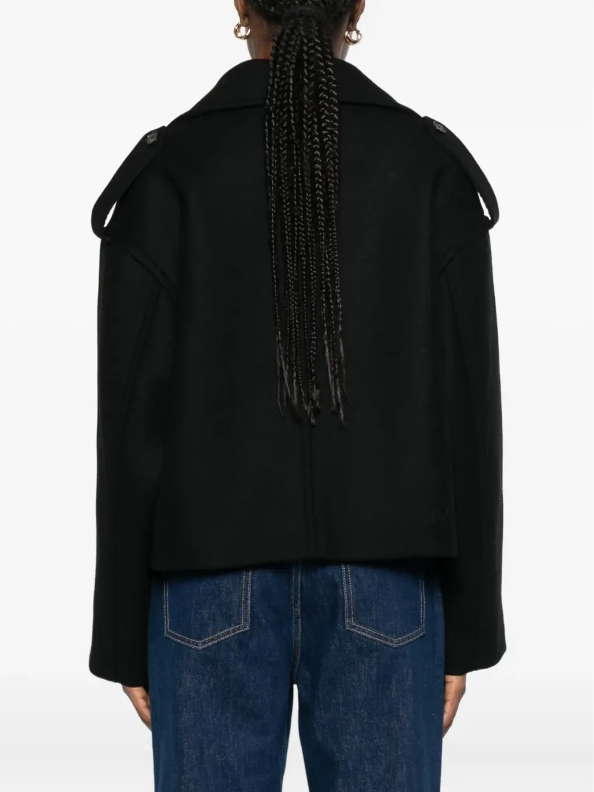 Maison Kitsuné クロップドピーコート - 画像4