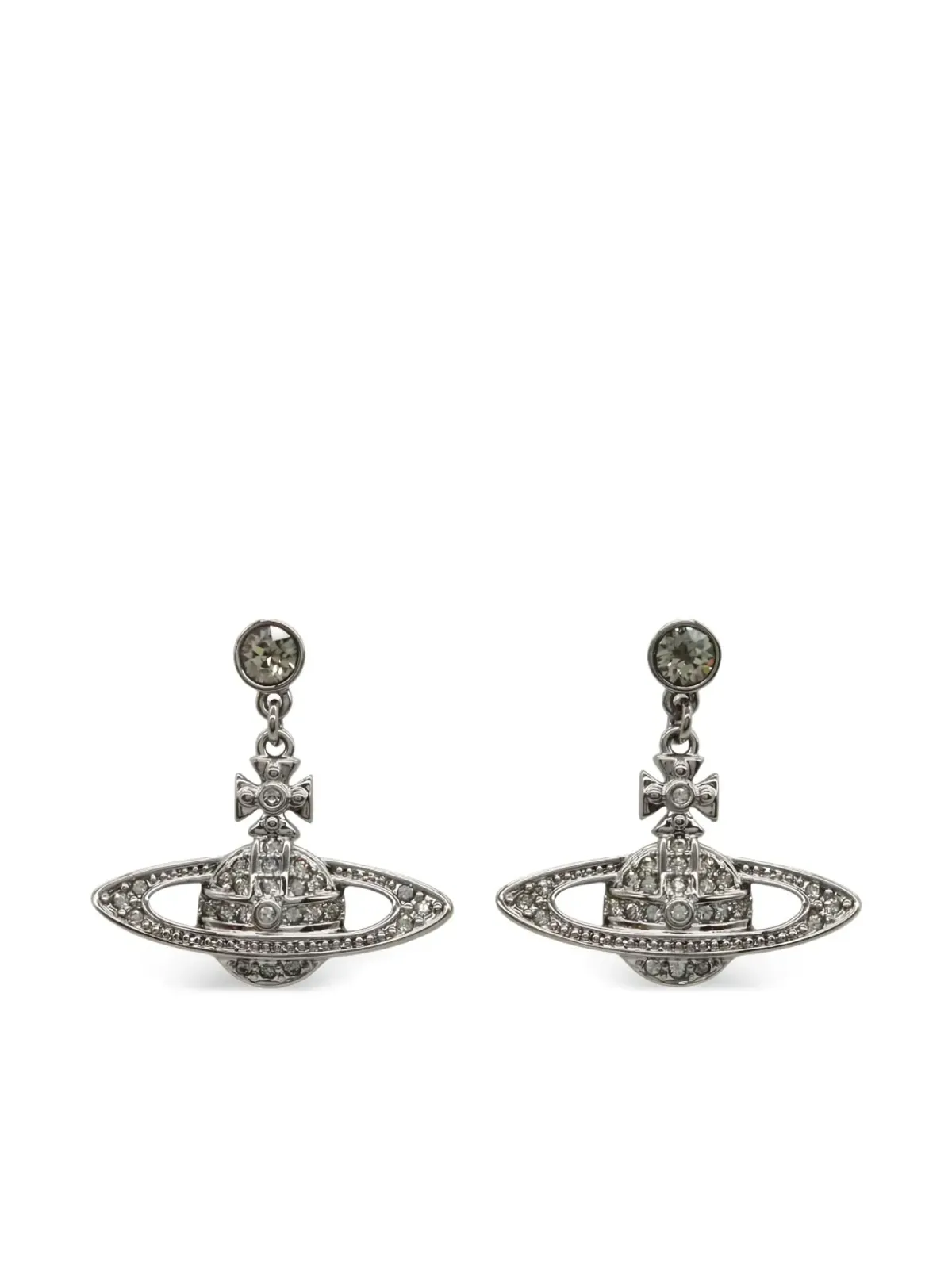 Vivienne Westwood Pre-Owned 2020s Orb-embellished earrings - Silver - 画像1