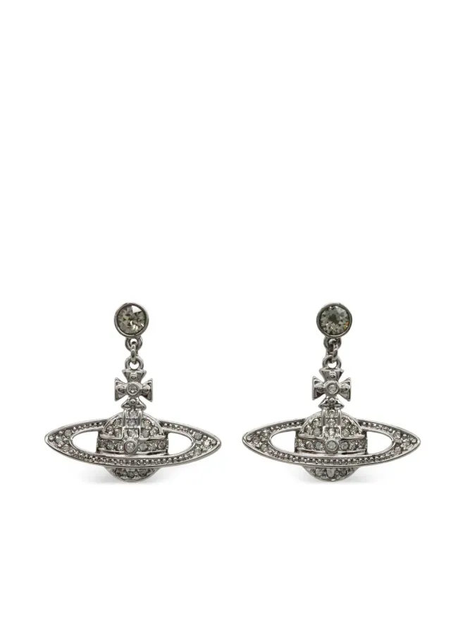 Vivienne Westwood Pre-Owned Vivienne Westwood Pre-Owned 2020s Orb-embellished earrings - Silverの商品画像
