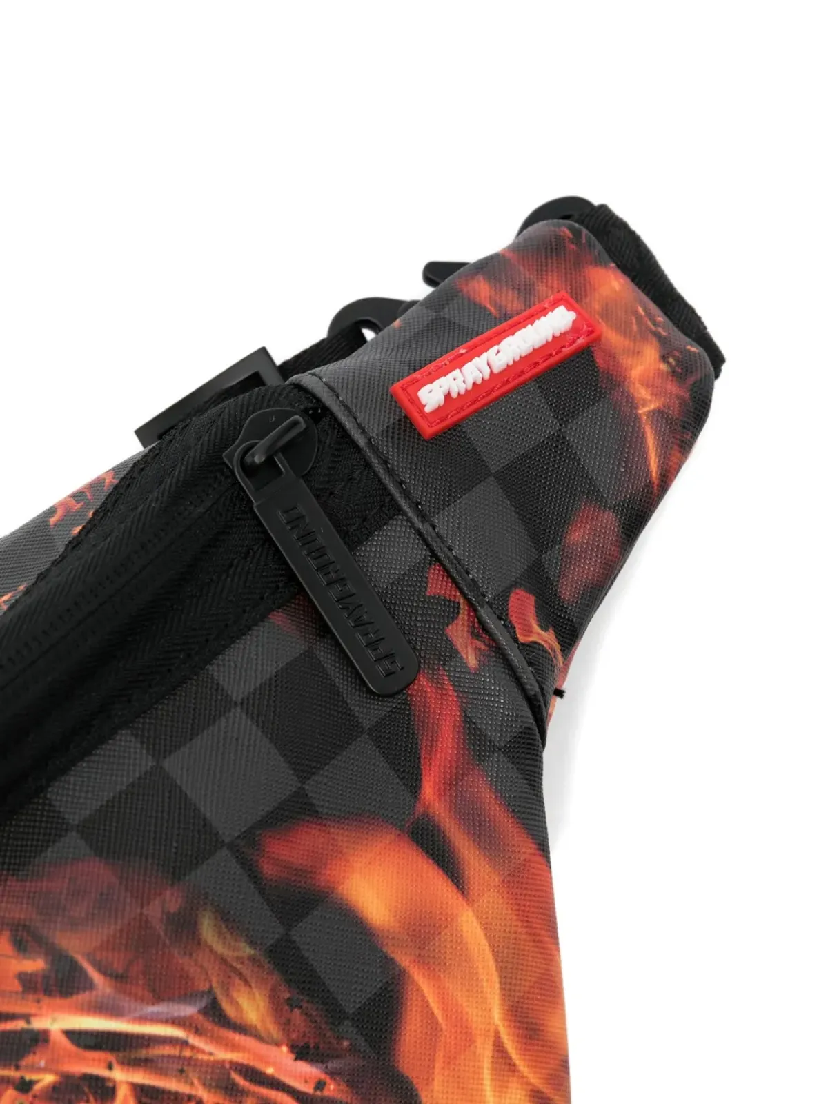 sprayground kid チェック柄グラフィックプリント ベルトバッグ - 画像3