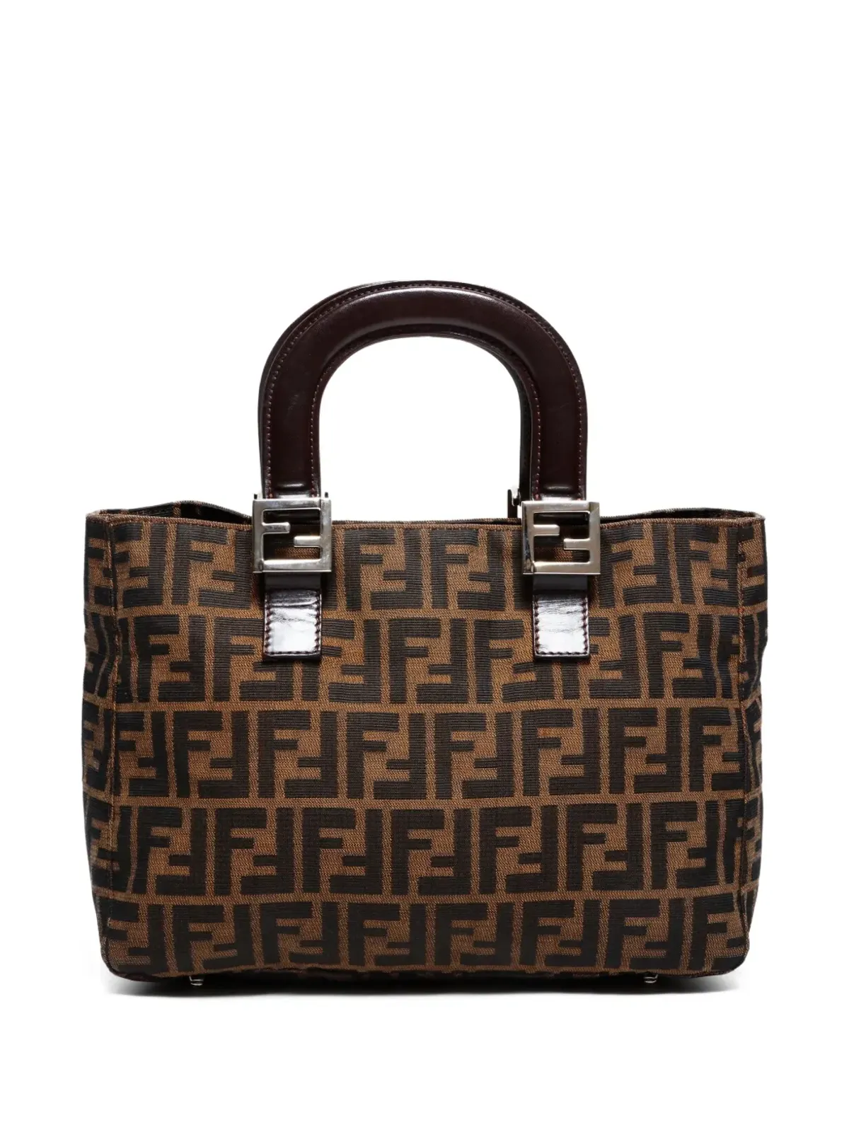 Fendi ビンテージ 1990-2000s Zucca ハンドバッグ - Brown - 画像2
