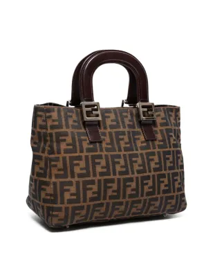 Fendi ビンテージ 1990-2000s Zucca ハンドバッグ - Brown - サムネイル3