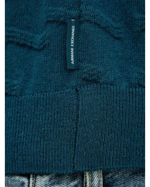 Armani Exchange 長袖クルーネックセーター - ブルー - サムネイル5
