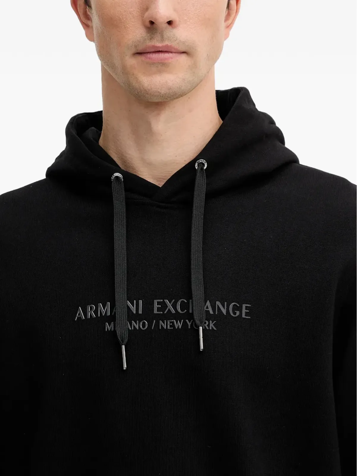 Armani Exchange ロングスリーブ ロゴディテール パーカー - 画像4