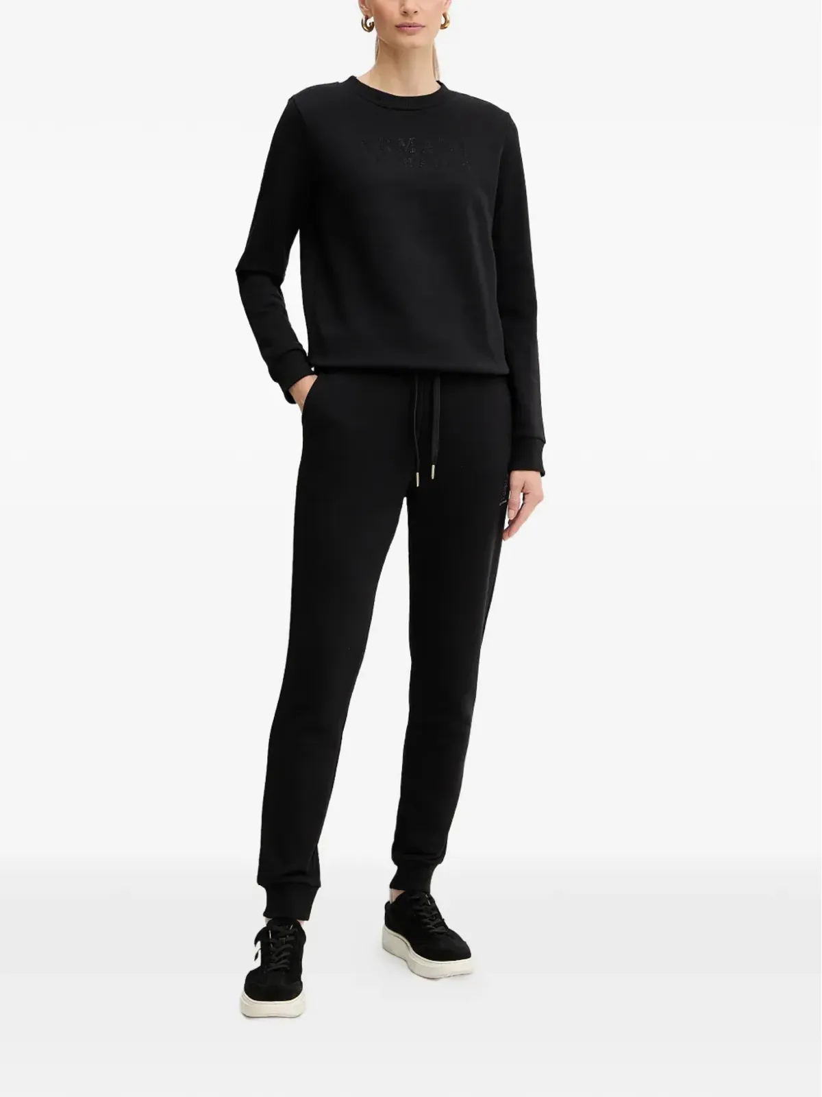 Armani Exchange ロゴディテール ドローストリング トラックパンツ - 画像2