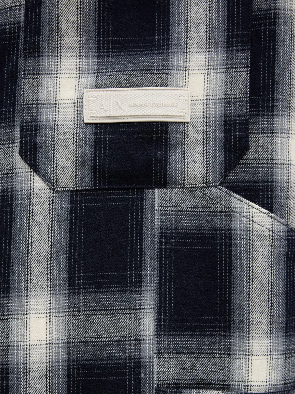 Armani Exchange チェック柄ポケットシャツ - 画像5