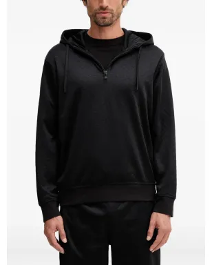 Armani Exchange パターン柄ジップフーディー - ブラック - サムネイル1