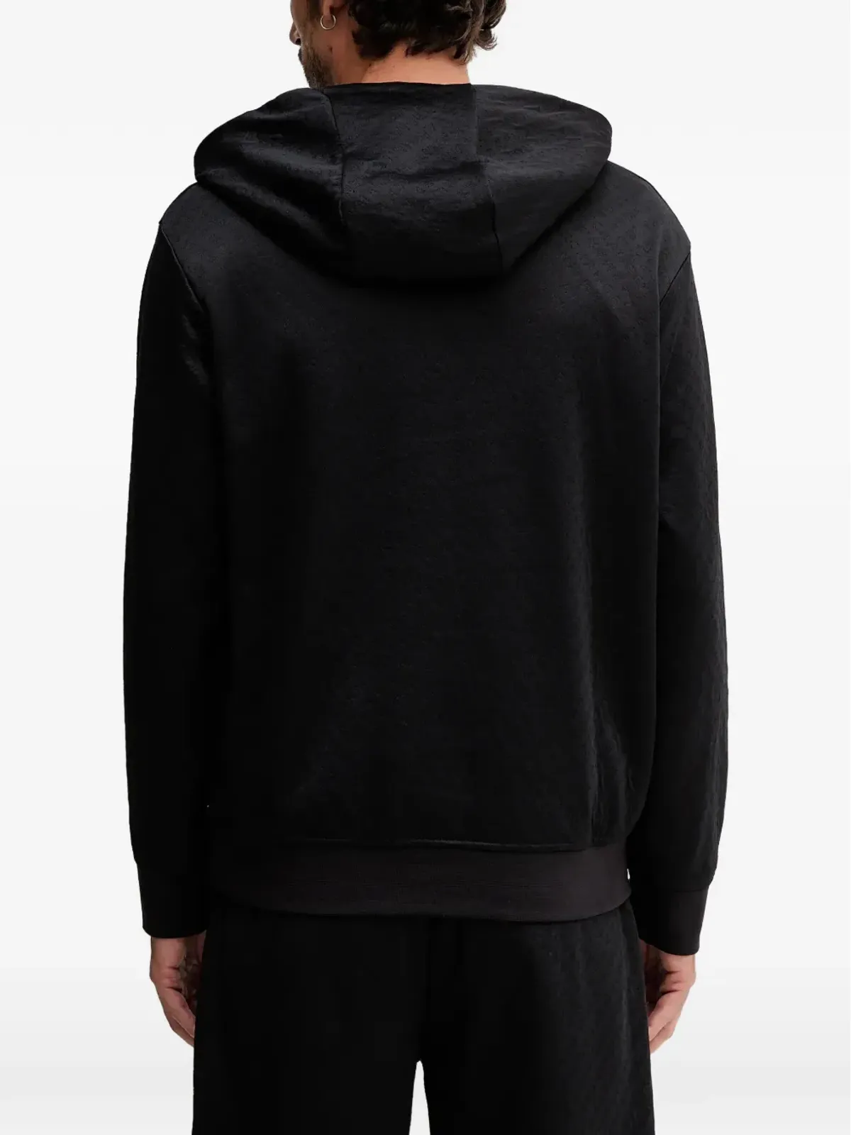 Armani Exchange パターン柄ジップフーディー - ブラック - 画像3