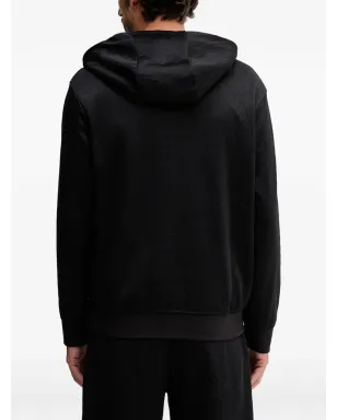 Armani Exchange パターン柄ジップフーディー - ブラック - サムネイル3