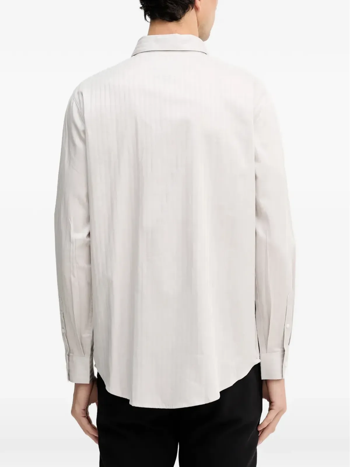 Armani Exchange ボタン留めストライプシャツ - 画像3
