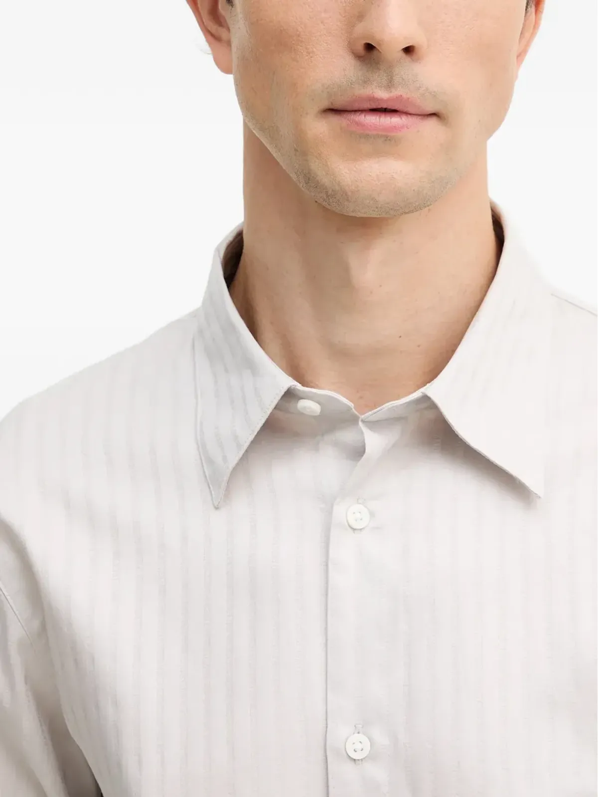 Armani Exchange ボタン留めストライプシャツ - 画像4