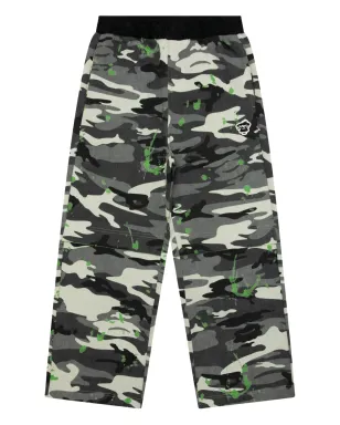 AAPE BY *A BATHING APE® カモフラージュ柄パンツ - ブラック - サムネイル1