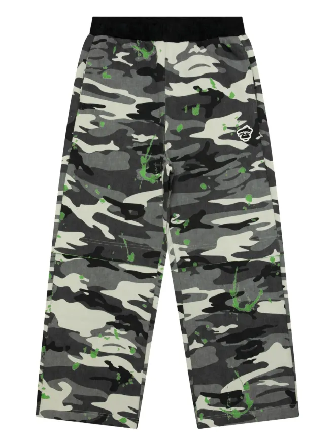 AAPE BY *A BATHING APE® AAPE BY *A BATHING APE® カモフラージュ柄パンツ - ブラックの商品画像