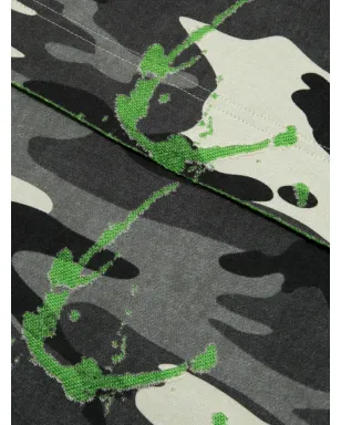 AAPE BY *A BATHING APE® カモフラージュ柄パンツ - ブラック - サムネイル3